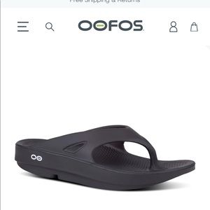 Like new oofos recovery flip flops- WOMEN'S ORIGINAL SANDAL - BLACK
